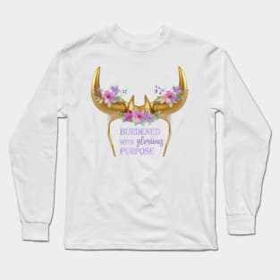 Burdened with Glorious Purpose Floral Long Sleeve T-Shirt